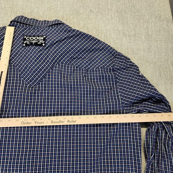 COOGI Button Up  Shirt Mens 4XL Multicolor Check Flannel - Picture 10 of 11